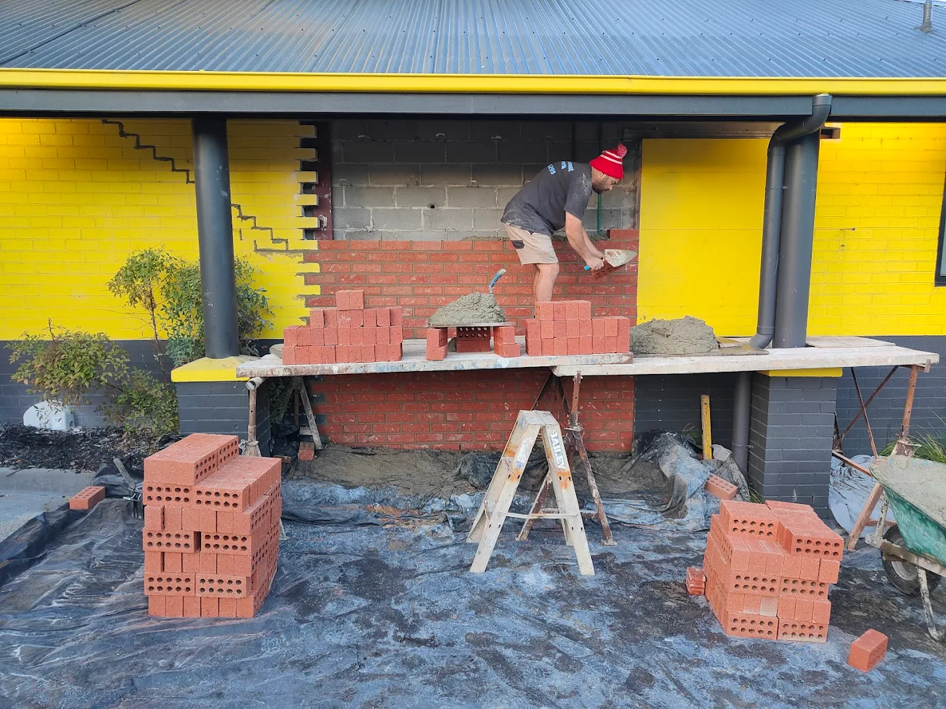New brickwork & extensions